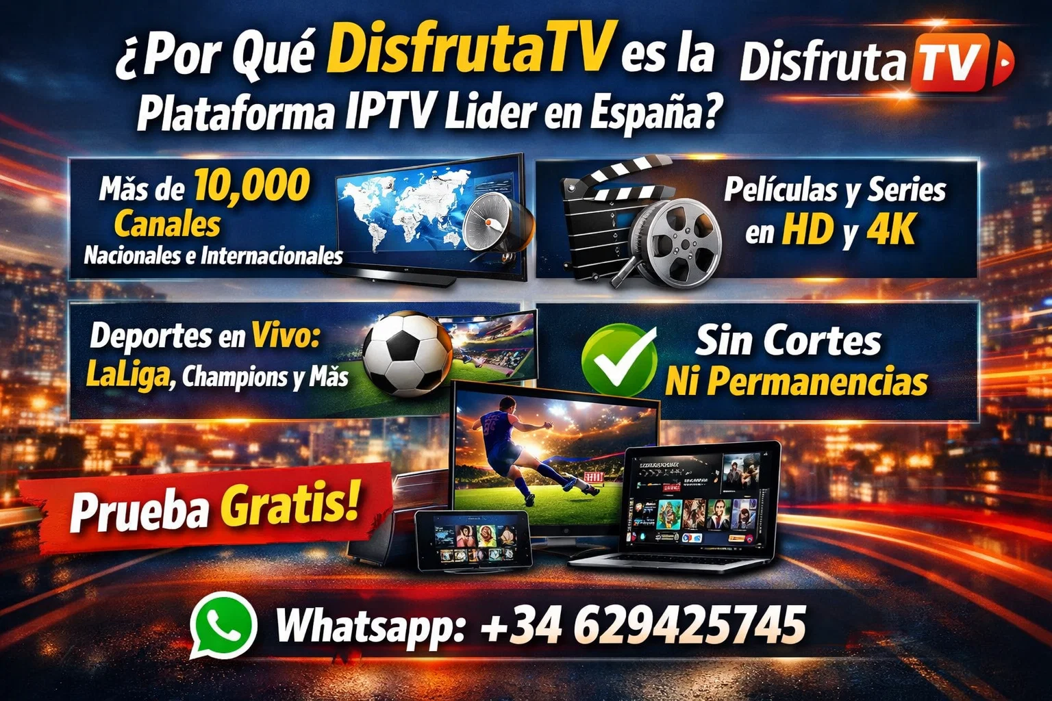 plataforma IPTV líder en España