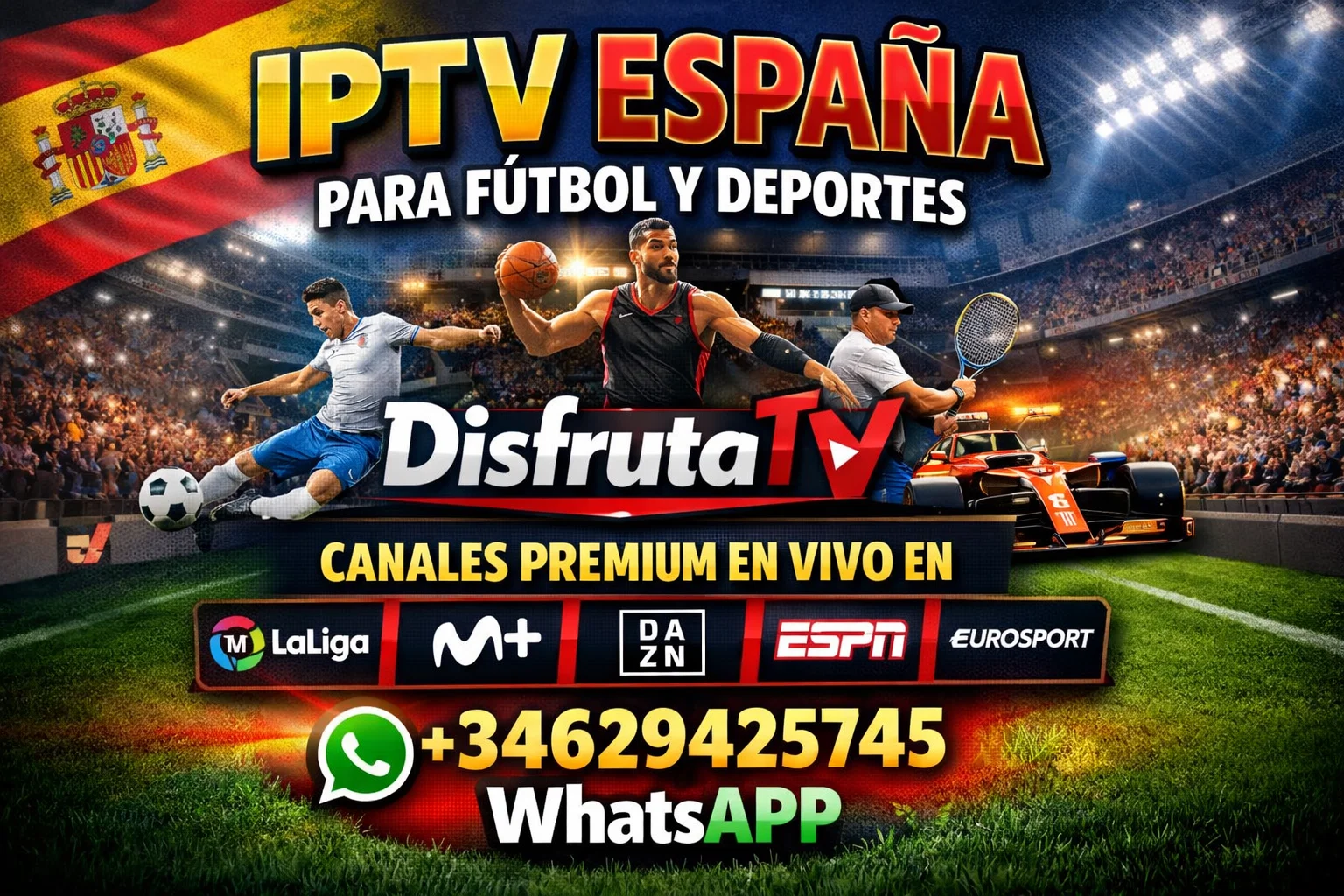 IPTV España para Fútbol y Deportes: Canales Premium en Vivo