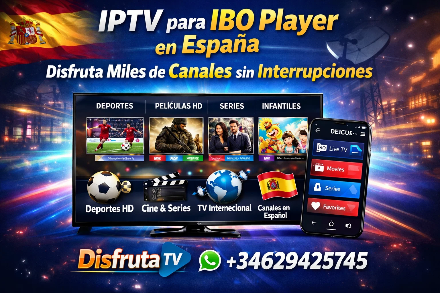 IPTV para IBO Player en España – Disfruta Miles de Canales sin Interrupciones