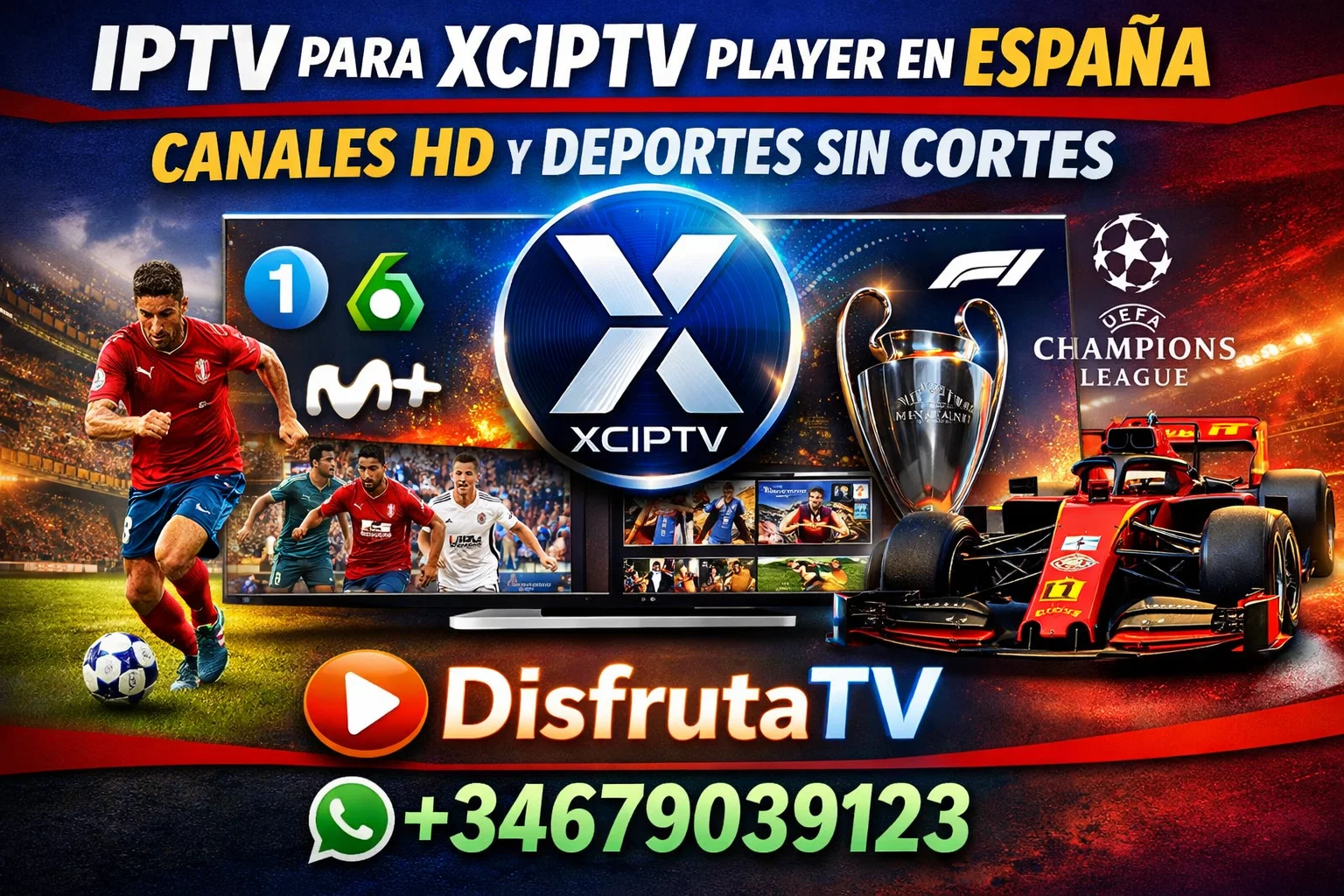 IPTV para XCIPTV Player en España – Canales HD y Deportes sin Cortes