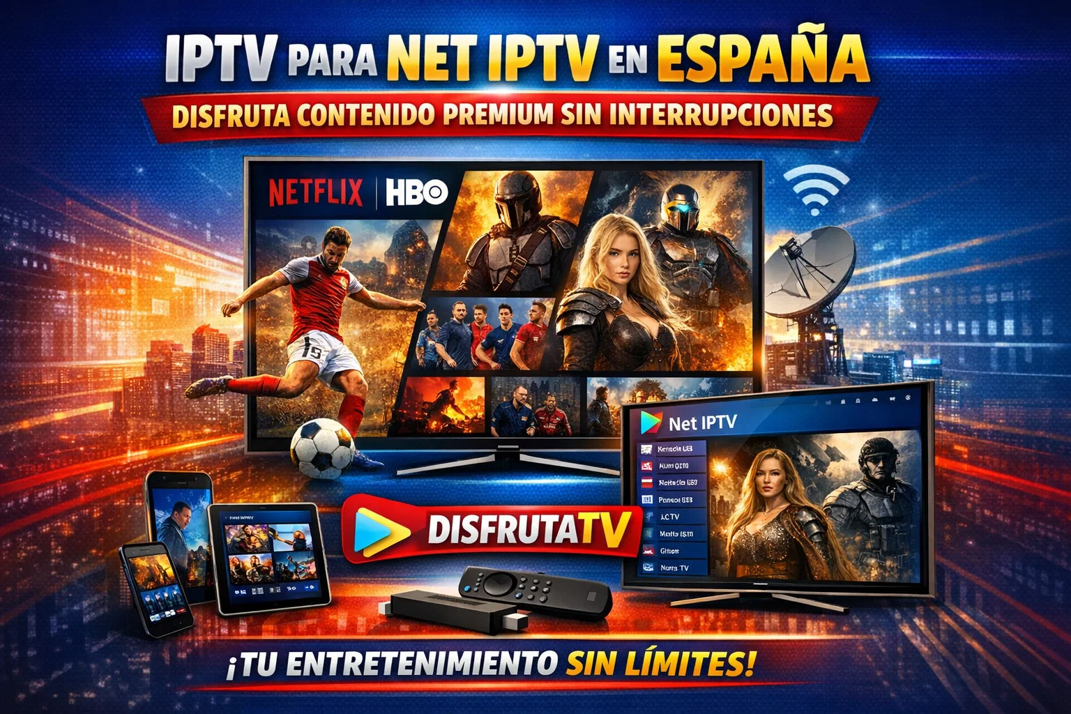 IPTV para Net IPTV en España – Disfruta Contenido Premium sin Interrupciones