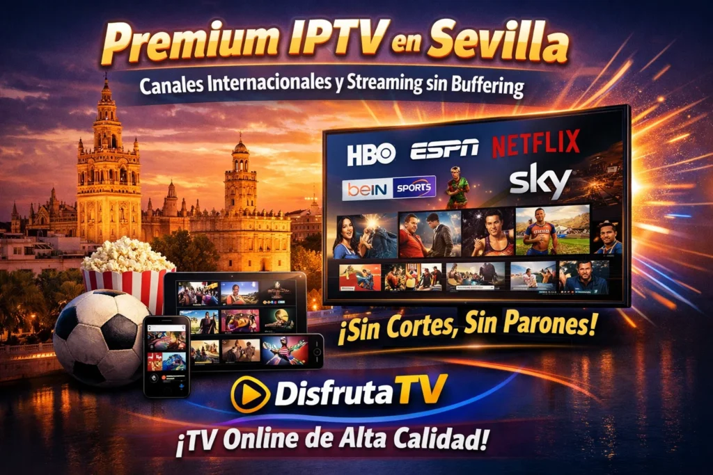 Premium IPTV en Sevilla – Canales Internacionales y Streaming sin Buffering