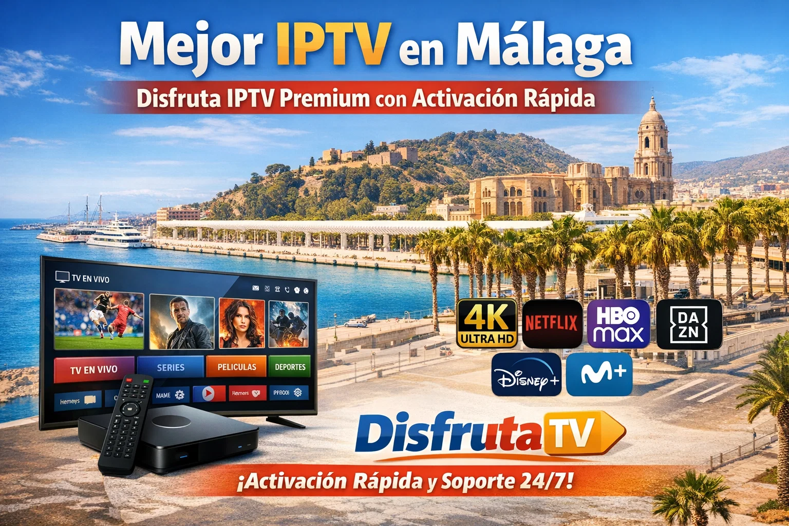Mejor IPTV en Málaga – Disfruta IPTV Premium con Activación Rápida