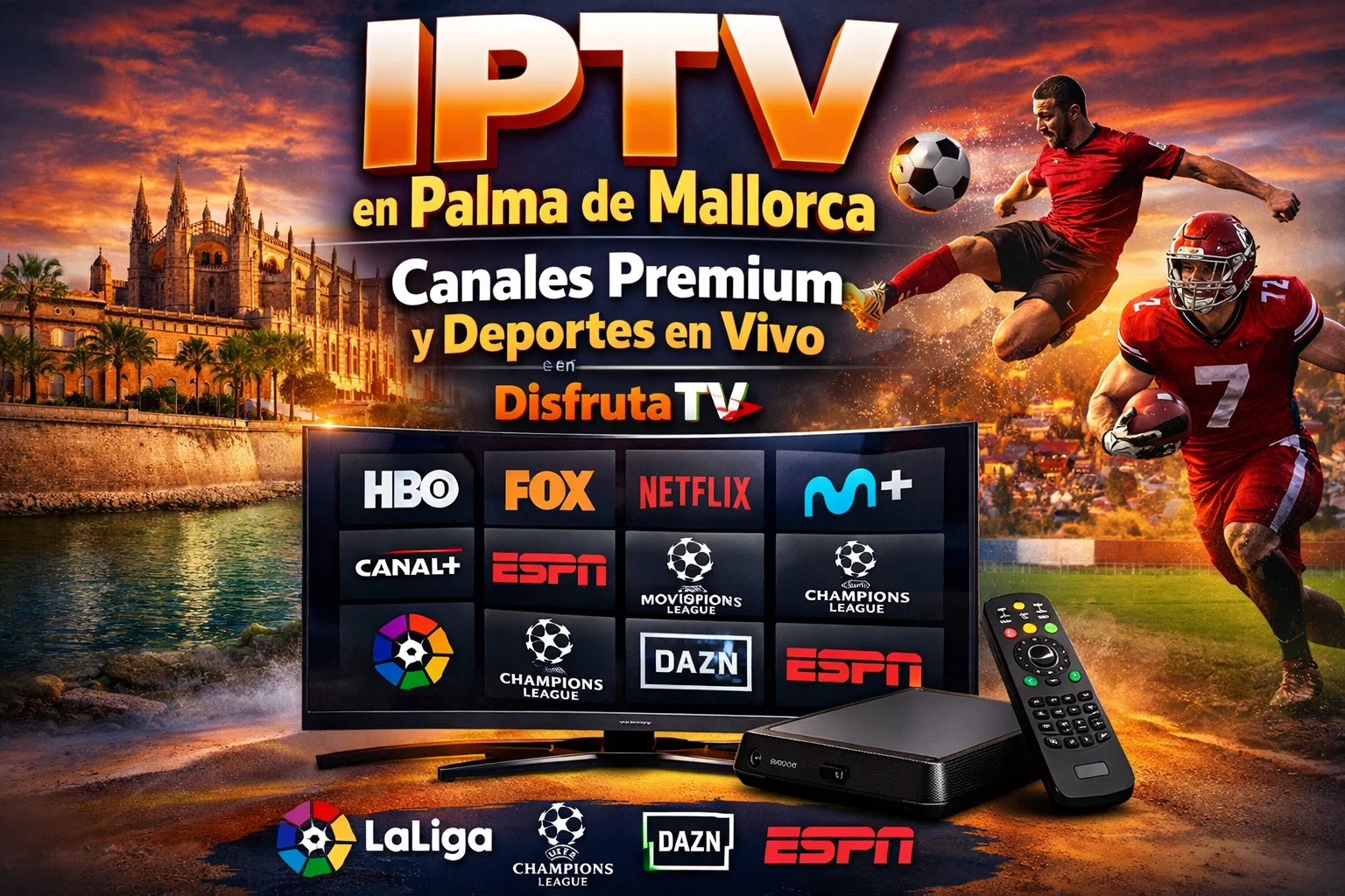 IPTV en Palma de Mallorca – Canales Premium y Deportes en Vivo
